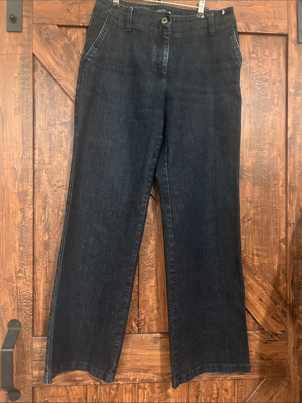 Talbots Dark Indigo Wide-Leg Jeans